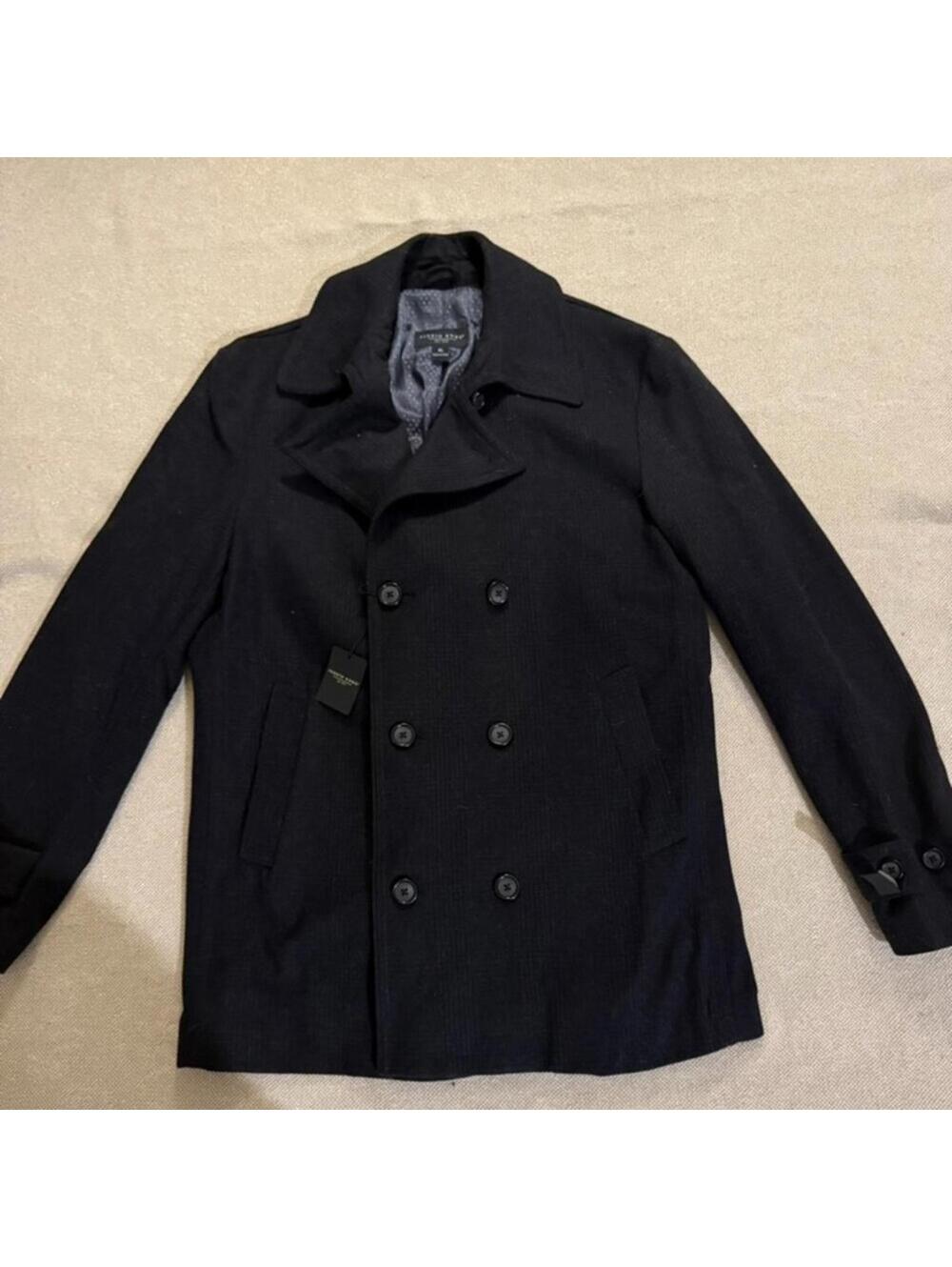 Pronto Uomo - Beautiful and functional Navy Pea Coat